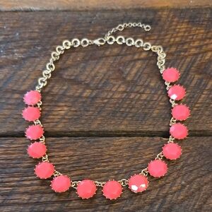 Elegant Gold and Pink Necklace